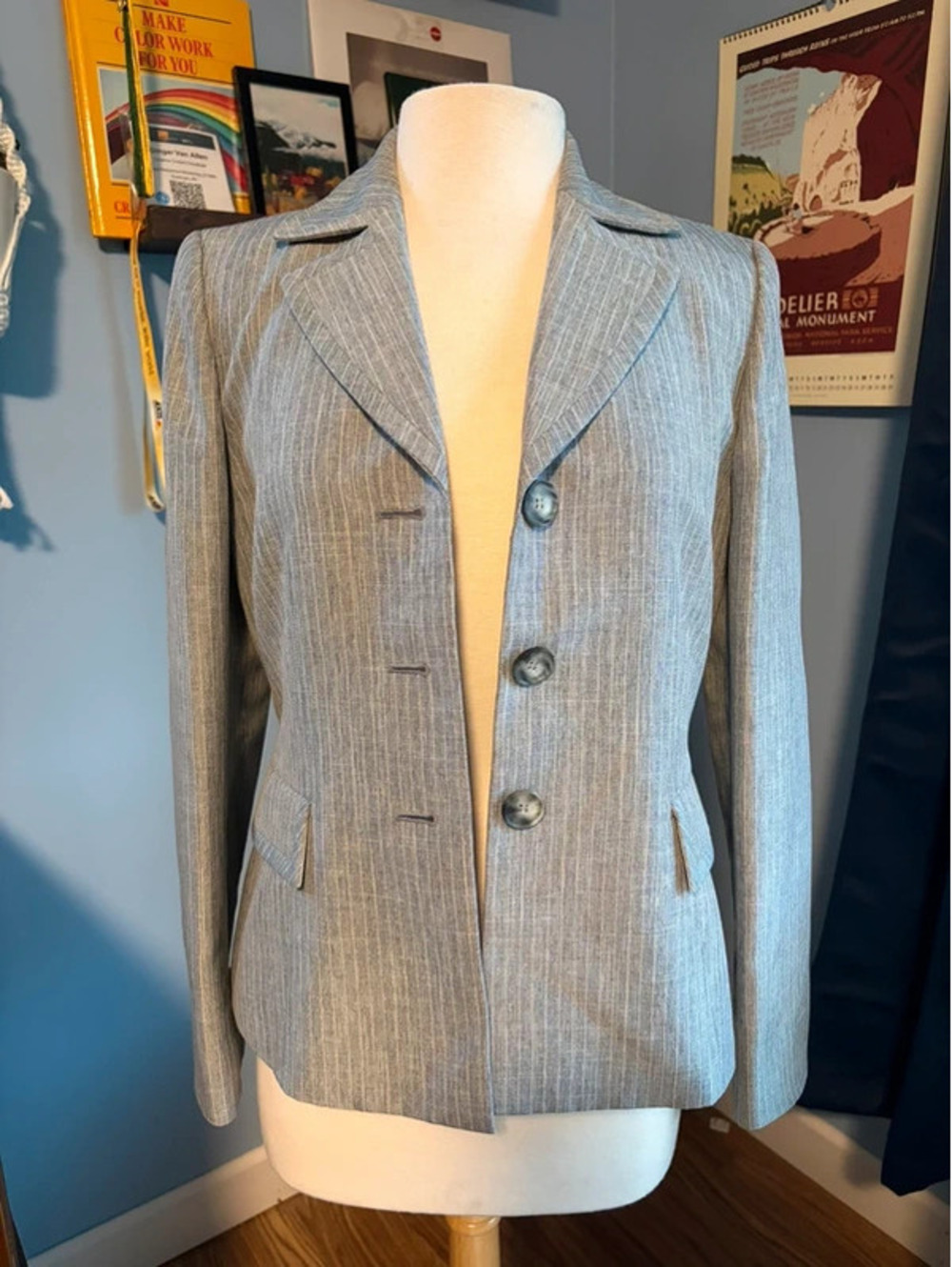 Evan Picone Gray Blazer